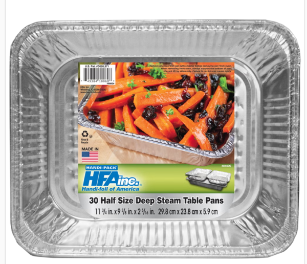 (image for) Steam Table Pans Aluminum Half Size 30ct nq